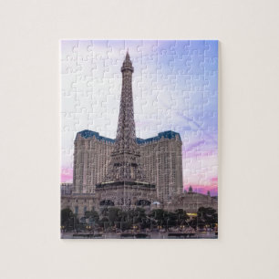 Puzzle Sunset Paris Las Vegas Tour Eiffel Fake