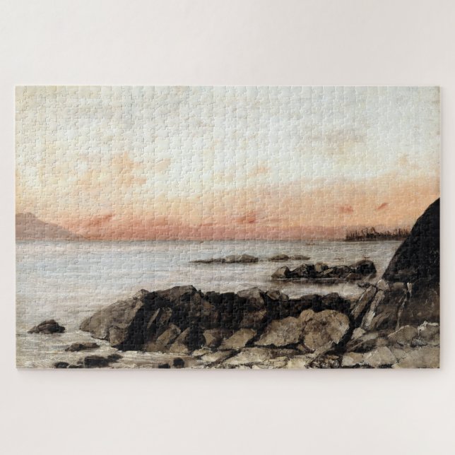 Puzzle Sunset, Vevey, Suisse - Gustave Courbet (Horizontal)