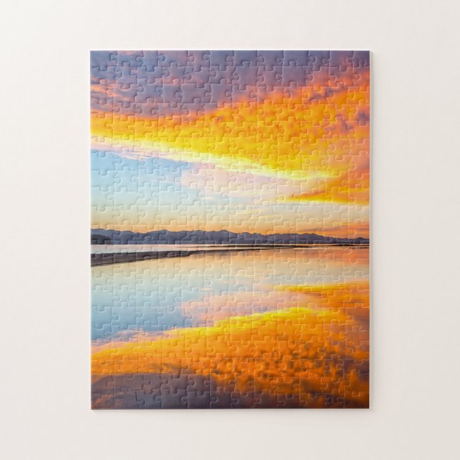 Puzzle Sunset Yellowstone. (Vertical)