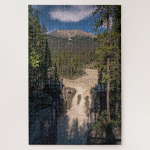 Puzzle Sunwapta Serenity : Photographie des chutes d'eau