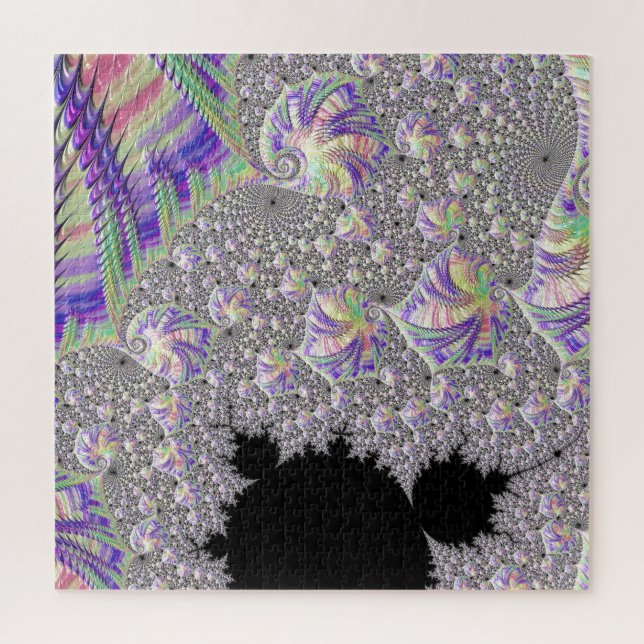 Puzzle Super Trippy Funky Psychedelic Fractal Art (Vertical)