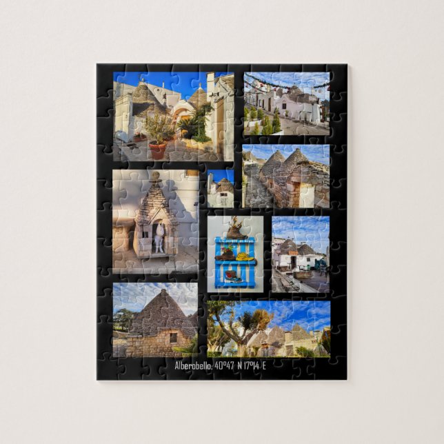 Puzzle Superbe Alberobello, collage 110 pièces (Vertical)