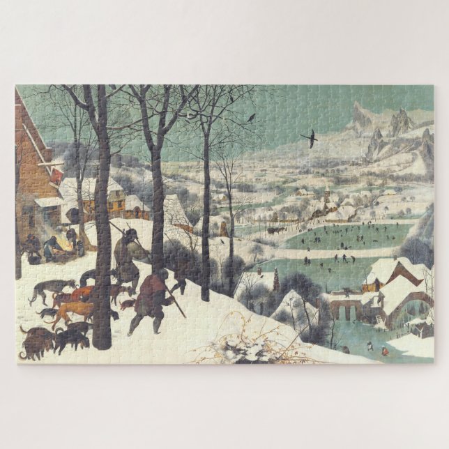 Puzzle Superbe "Chasseurs dans la neige" Pieter Bruegel 1 (Horizontal)