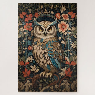Puzzle Superbe Chouette Brown William Morris Inspiré Flor