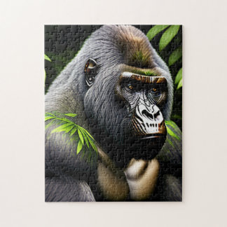 Puzzle Superbe Gorille Argent - Jungle King