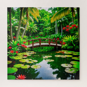 Puzzle Superbe jardin tropical