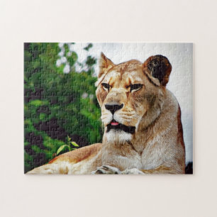 Puzzle Superbe Lioness peinture numérique