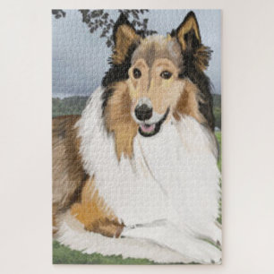 Puzzle Superbe long Haired Collie Sheep chien