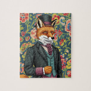 Puzzle Superbe Renard Rouge en costume