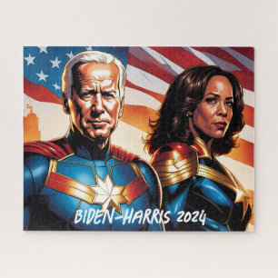 Puzzle Superhero Joe Biden et Kamala Harris
