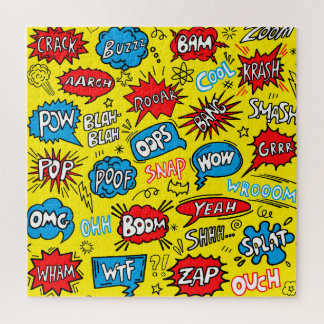 Puzzle Superhero Saga : Motifs comiques mignons