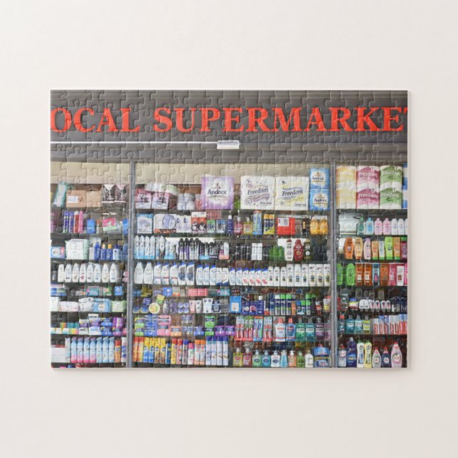 Puzzle Supermarket Window, Kensington, Londres, Angleterr (Horizontal)