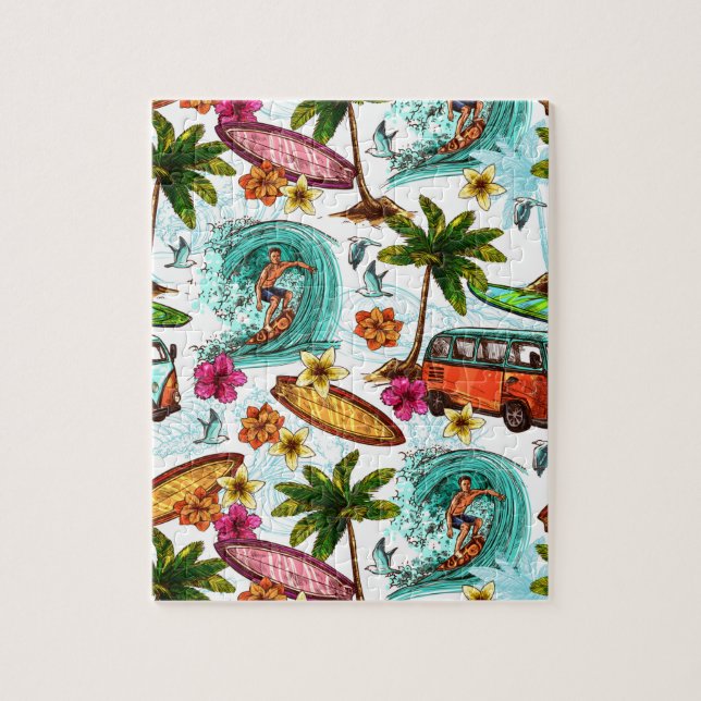 Puzzle surf cool motif de plage (Vertical)