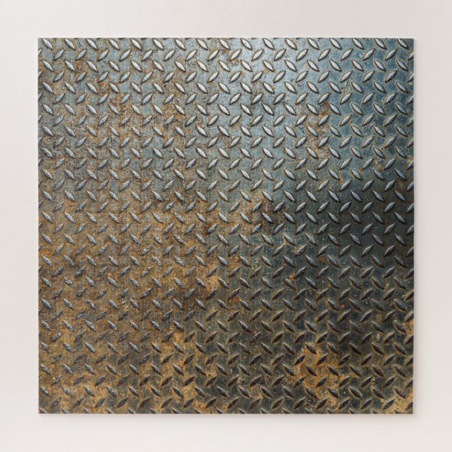 Puzzle Surface métallique, arrière - plan de texture réfl (Vertical)