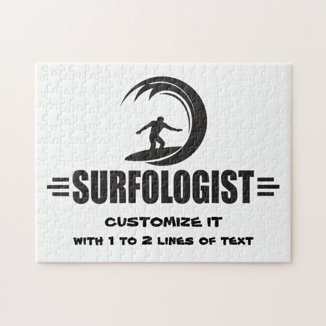 Puzzle Surfer personnalisé (Horizontal)