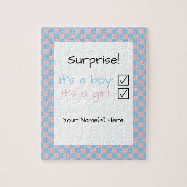 Puzzle Surprise de genre de bébé (Vertical)