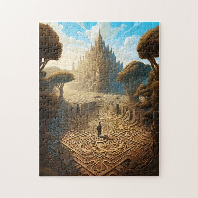 Puzzle Surreal Maze Château Paysage Imaginaire Art (Vertical)