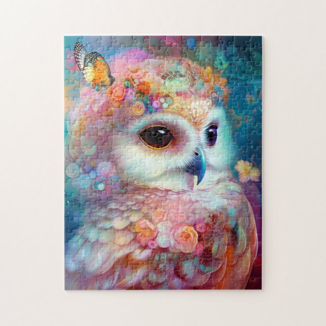 Puzzle Surreal Owl Imaginaire Art (Vertical)