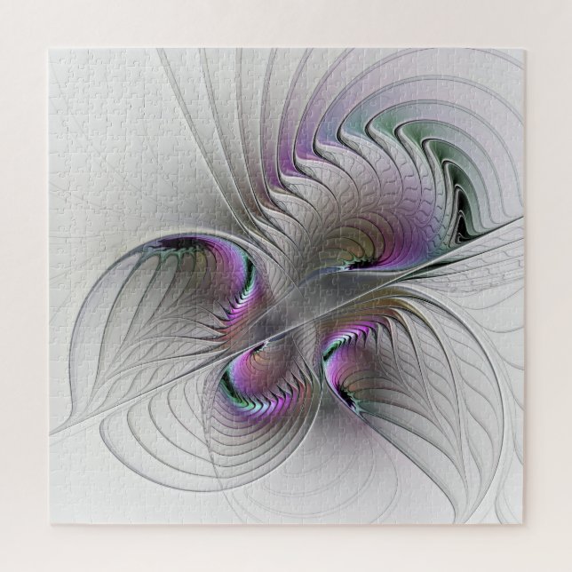 Puzzle Surreal Shy Beauty Moderne Art Fractal Abstrait (Vertical)
