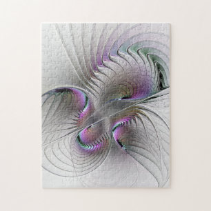 Puzzle Surreal Shy Beauty Moderne Art Fractal Abstrait