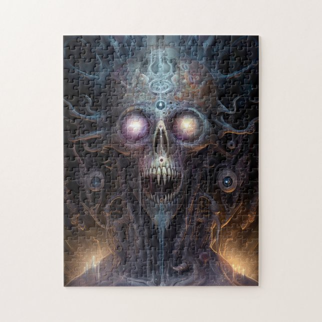 Puzzle Surreal Skull Gothique Horror Art (Vertical)