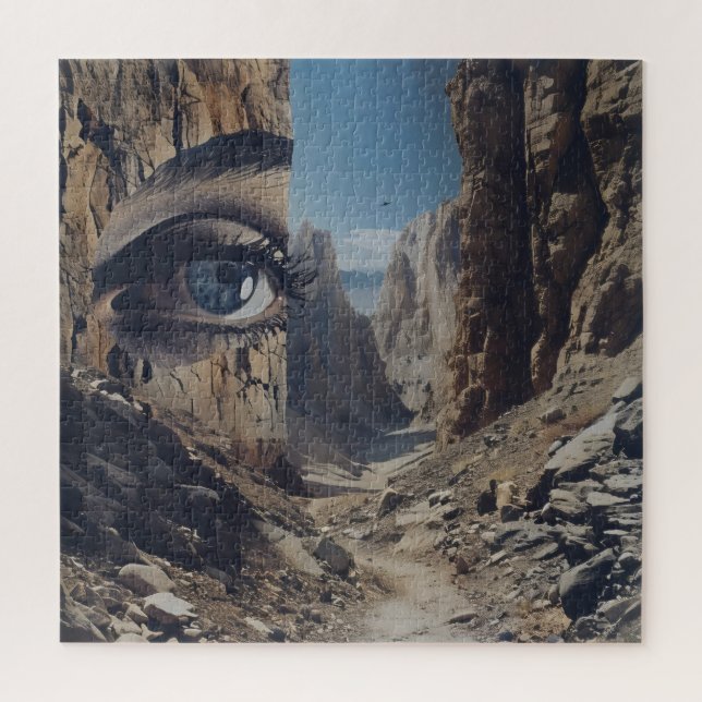 Puzzle Surréalisme des yeux nature (Vertical)