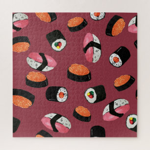 Puzzle Sushi Onigiri Rolls : Illustration transparente