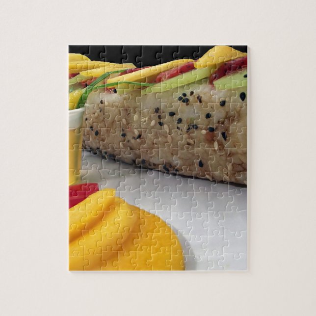 Puzzle Sushi Roll Sushi Mango Riz Japonais Alimentation a (Vertical)