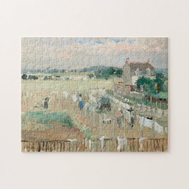 Puzzle Suspendre la blanchisserie à sec | Berthe Morisot (Horizontal)