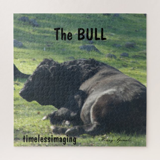 Puzzle Sutter Buttes Mountain Range the Bull Puzzle. (Vertical)