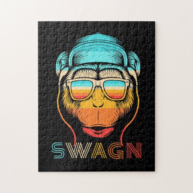 Puzzle Swagn Retro Monkey (Vertical)