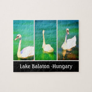 Puzzle Swans au lac Balaton - triptyque