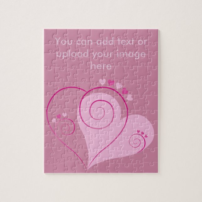 Puzzle Sweet Cute Happy Valentine Love Hearts (Vertical)