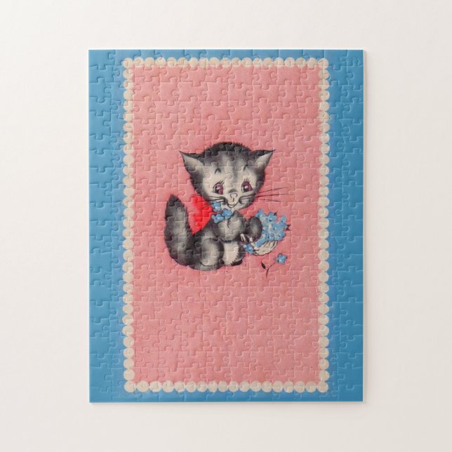 Puzzle sweet kitty cat (Vertical)