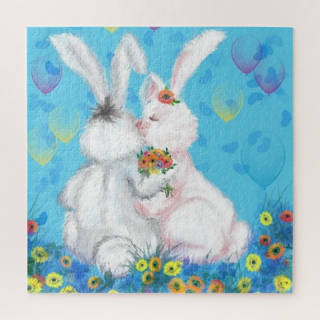 Puzzle Sweet Love - Baiser - Hug - (Vertical)