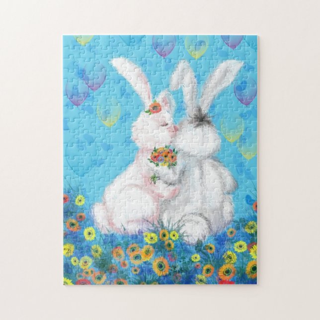 Puzzle Sweet Love - Baiser - Hug - (Vertical)