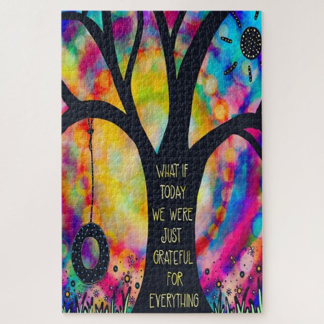 Puzzle Swing Arbre gracieux pour tout Citer amusant (Vertical)