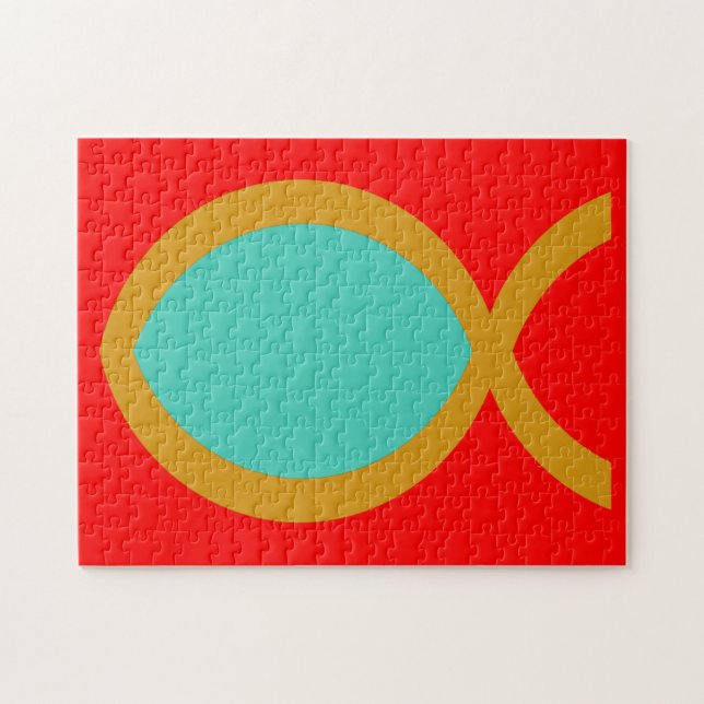 Puzzle Symbole chrétien de poissons (Horizontal)