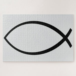 Puzzle Symbole Christian Fish (Ichthys)