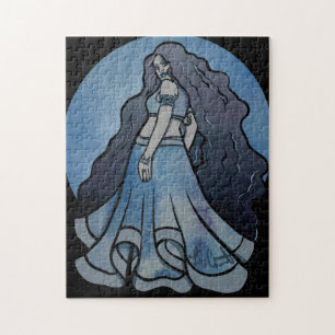 Puzzle Symbole de la lune triple Wicca déesse