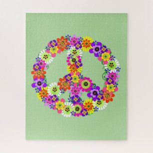 Puzzle SYMBOLE DE LA PAIX Floral