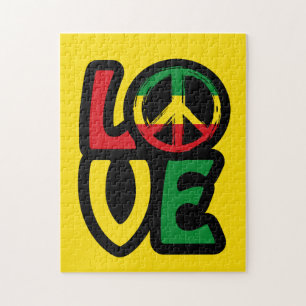 Puzzle Symbole de la paix Love Reggae Reggae