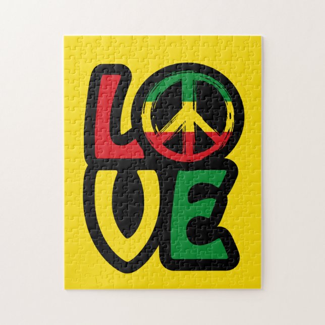 Puzzle Symbole de la paix Love Reggae Reggae (Vertical)