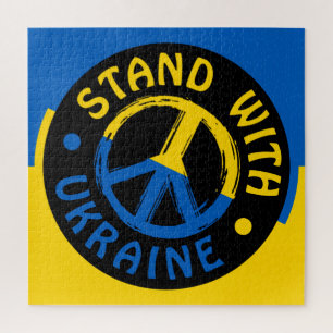 Puzzle Symbole de la paix Ukraine : Rejoignez l'Ukraine
