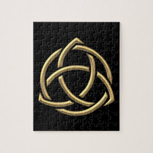 Puzzle Symbole de la Sainte Trinité "3D" d'or 2