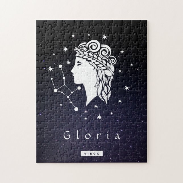 Puzzle Symbole de la Virgo Zodiac Anniversaire Lunaire Ét (Vertical)
