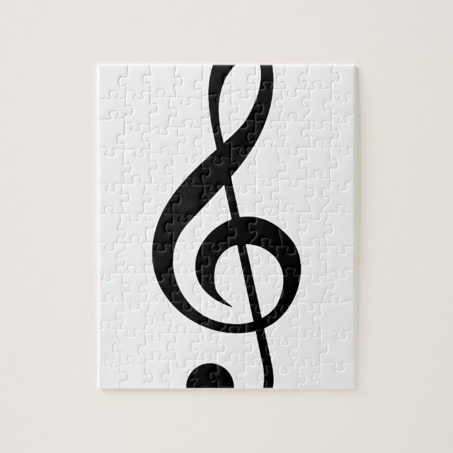Puzzle Symbole de musical de G-Clef de clef triple (Vertical)
