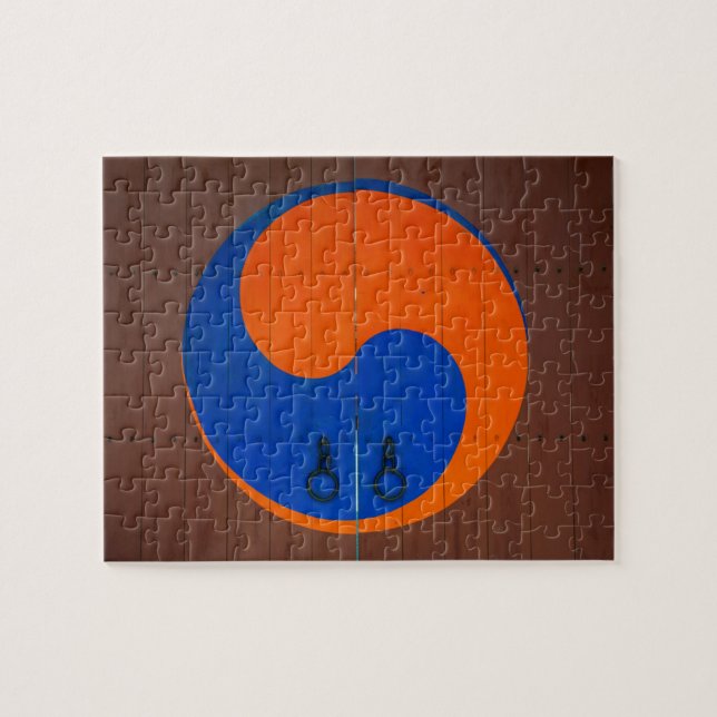Puzzle Symbole de Yin et Yang, Corée du Sud (Horizontal)