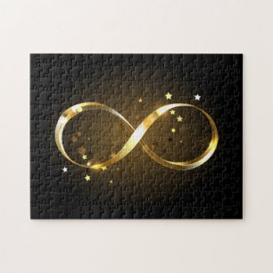 Puzzle Symbole d'infini doré