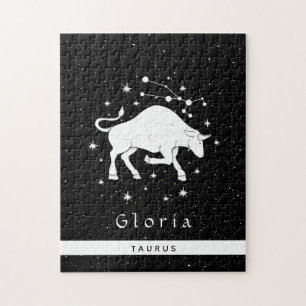 Puzzle Symbole et nom de l'Horoscope de l'étoile Taurus Z